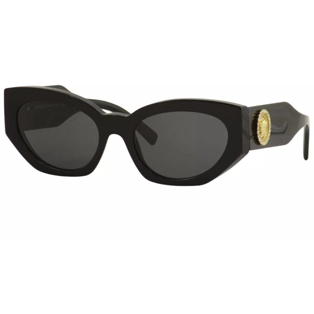 Versace Woman Sunglasses, Black Lenses Acetate Frame,  54mm